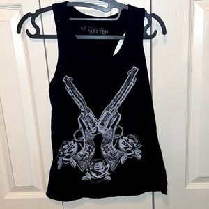 🖤Black Matter Small Womens Gunshow Tank Top🖤